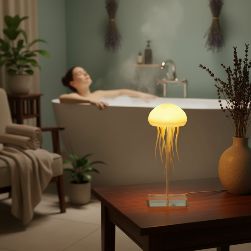 Quallenza Lampe - Kunstvolles Lichtspiel für entspannte Stunden