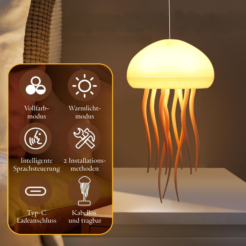 Quallenza Lampe - Kunstvolles Lichtspiel für entspannte Stunden