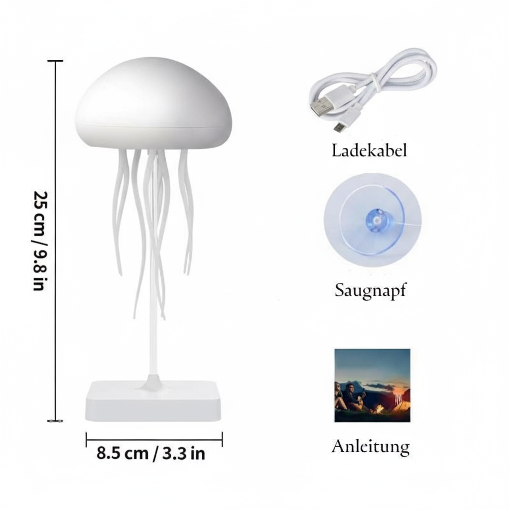 Quallenza Lampe - Kunstvolles Lichtspiel für entspannte Stunden