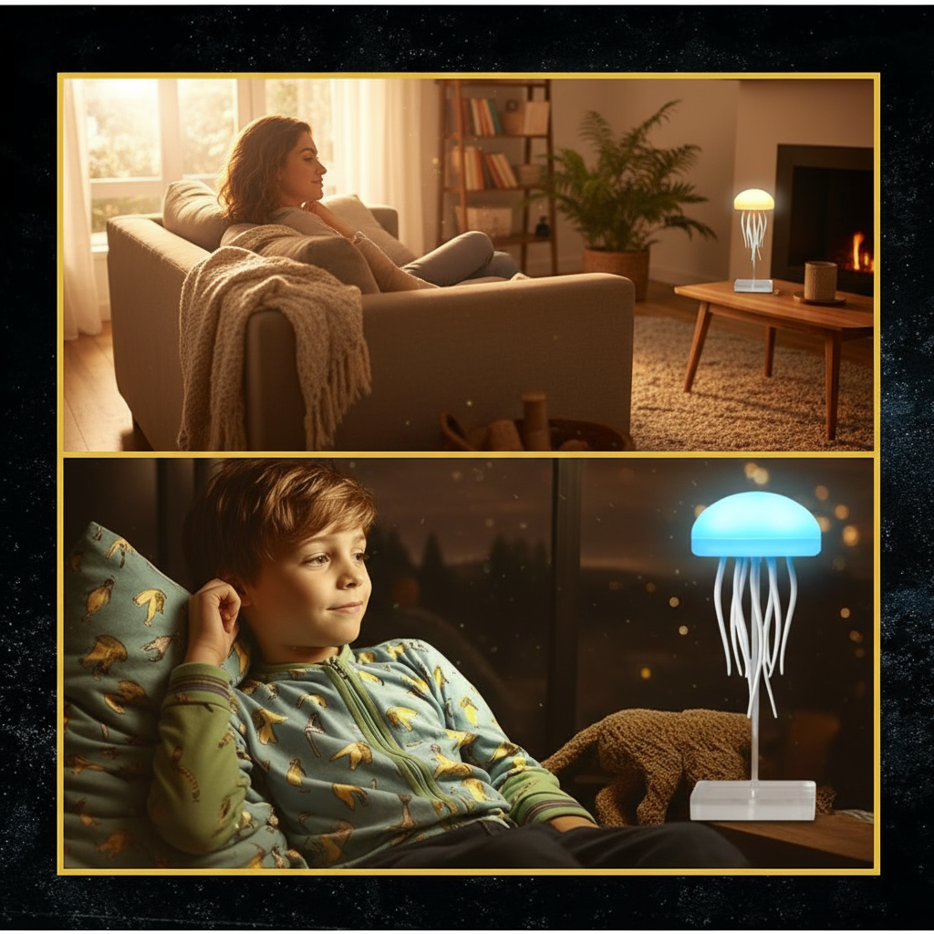 Quallenza Lampe - Kunstvolles Lichtspiel für entspannte Stunden