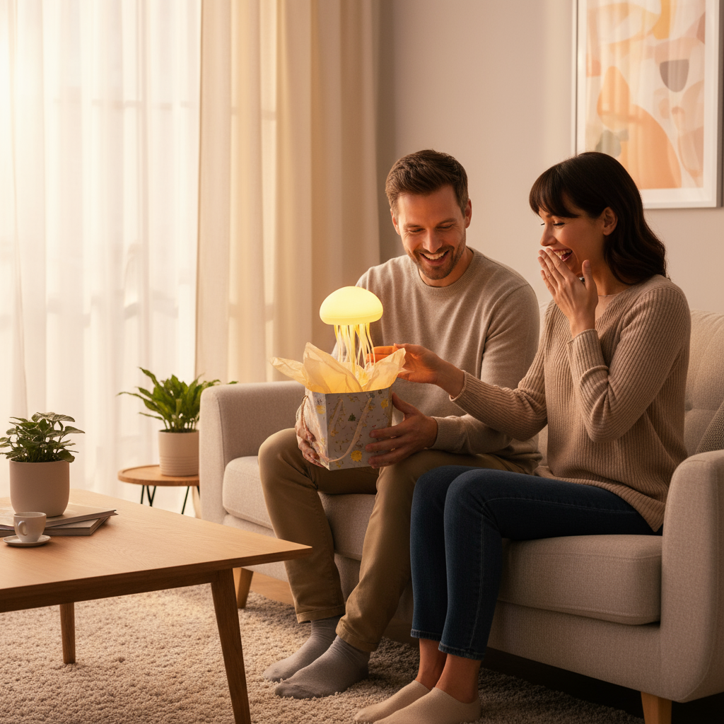 Quallenza Lampe - Kunstvolles Lichtspiel für entspannte Stunden